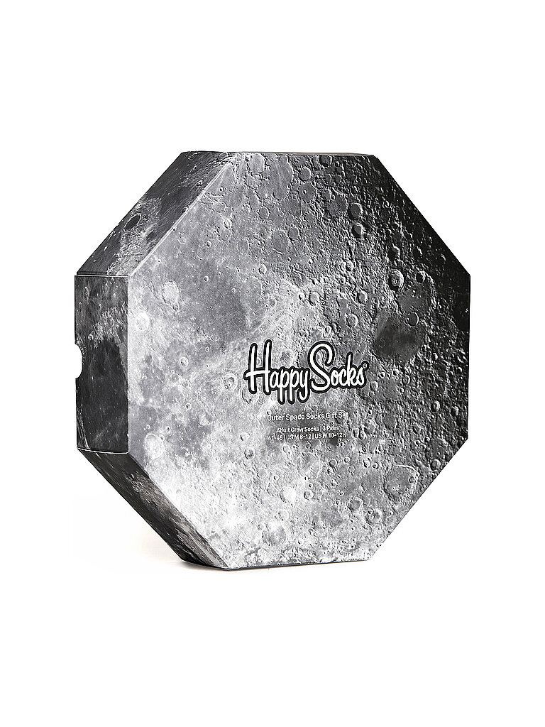 HAPPY SOCKS Herren Geschenkbox 3-er Pkg. OUTER SPACE 41-46 black multi schwarz